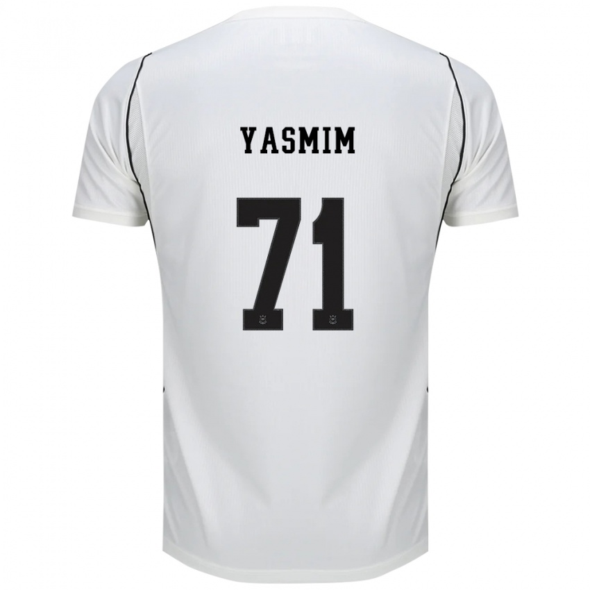 גברים Yasmim Assis Ribeiro #71 לבן שחור אדום ג'רזי ביתית 2026/27 חולצה קצרה