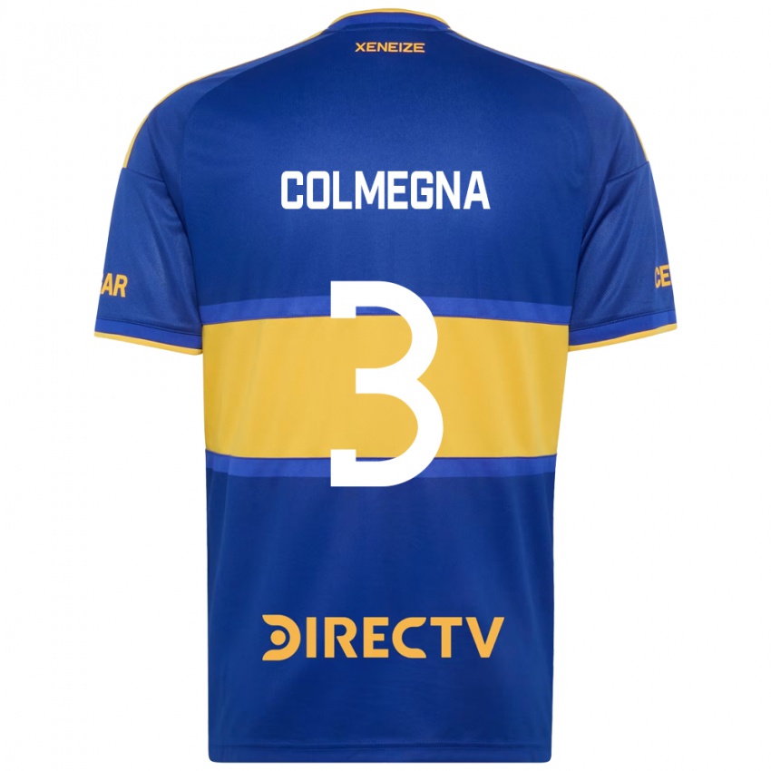 גברים Agustín Colmegna #3 כחול מלכותי צהוב ג'רזי ביתית 2026/27 חולצה קצרה
