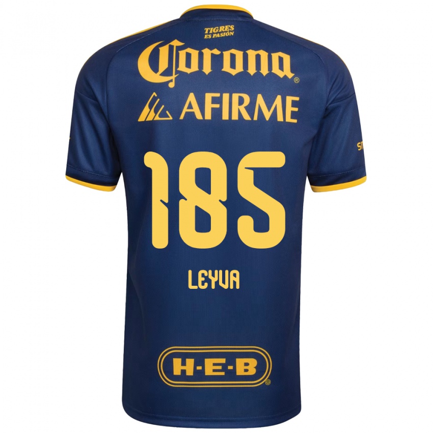 גברים Jorge Leyva #185 כחול מלכותי צהוב הרחק ג'רזי 2026/27 חולצה קצרה
