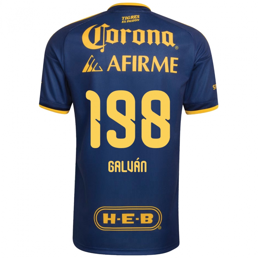 גברים Isac Galván #198 כחול מלכותי צהוב הרחק ג'רזי 2026/27 חולצה קצרה