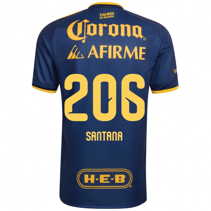 גברים Joel Santana #206 כחול מלכותי צהוב הרחק ג'רזי 2026/27 חולצה קצרה