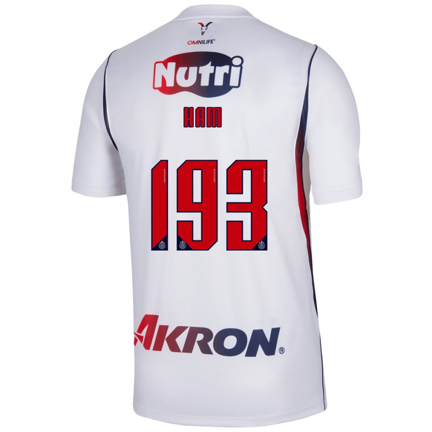 גברים Marioni Ham #193 לבן כחול צי אדום הרחק ג'רזי 2026/27 חולצה קצרה