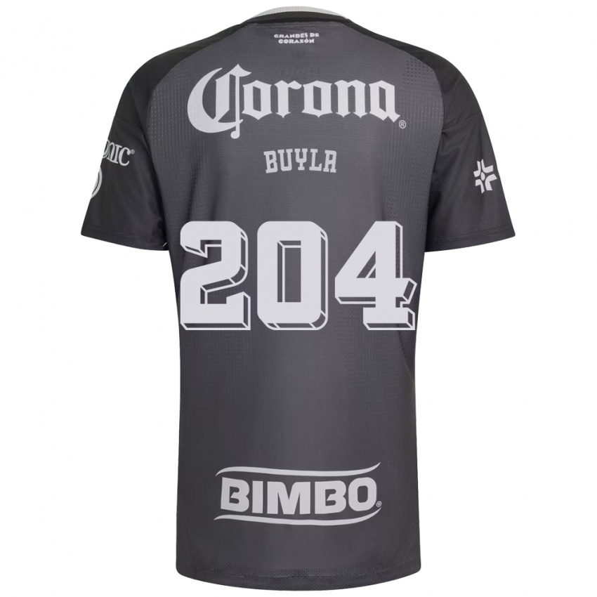 גברים הוגו בוילה #204 אפור לבן שחור הרחק ג'רזי 2026/27 חולצה קצרה