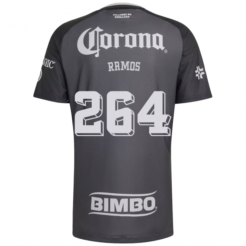 גברים Bryan Ramos #264 אפור לבן שחור הרחק ג'רזי 2026/27 חולצה קצרה