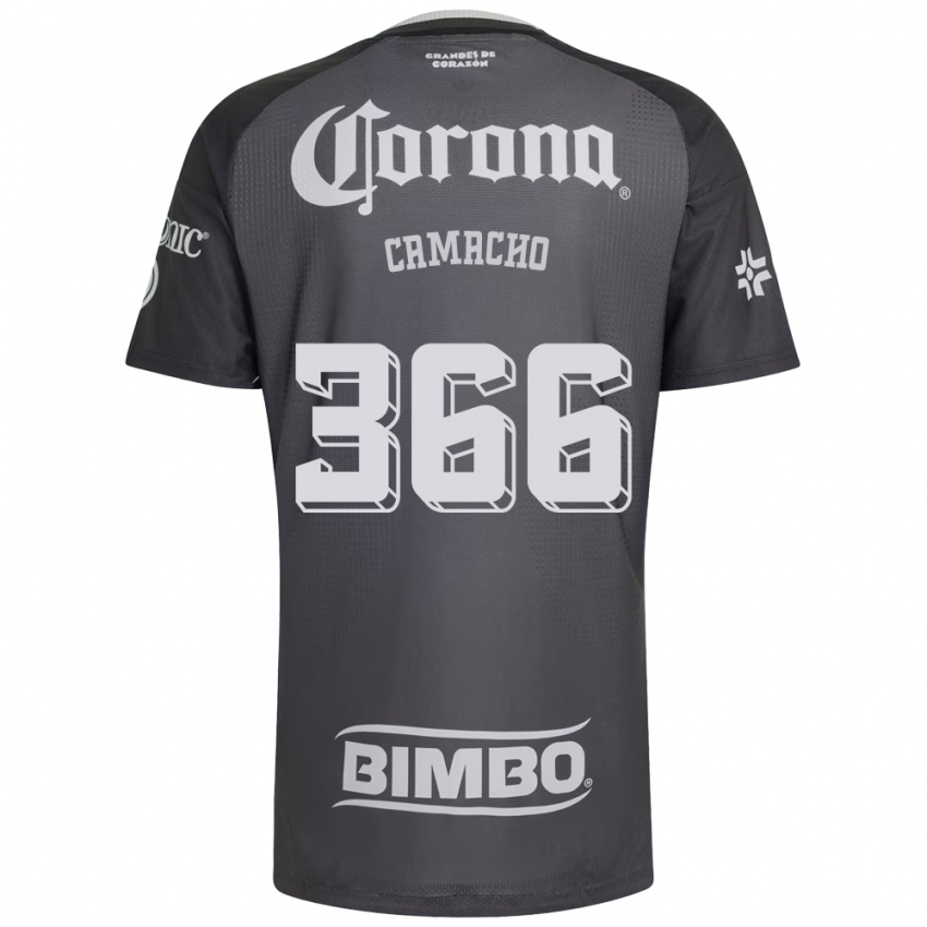 גברים Jorge Camacho #366 אפור לבן שחור הרחק ג'רזי 2026/27 חולצה קצרה