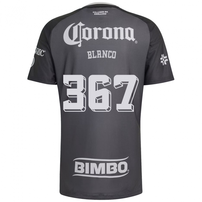 גברים Lionel Blanco #367 אפור לבן שחור הרחק ג'רזי 2026/27 חולצה קצרה
