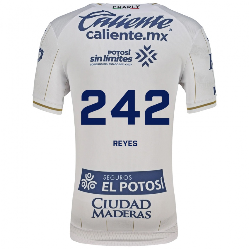 גברים Ángel Reyes #242 לבן כחול הרחק ג'רזי 2026/27 חולצה קצרה