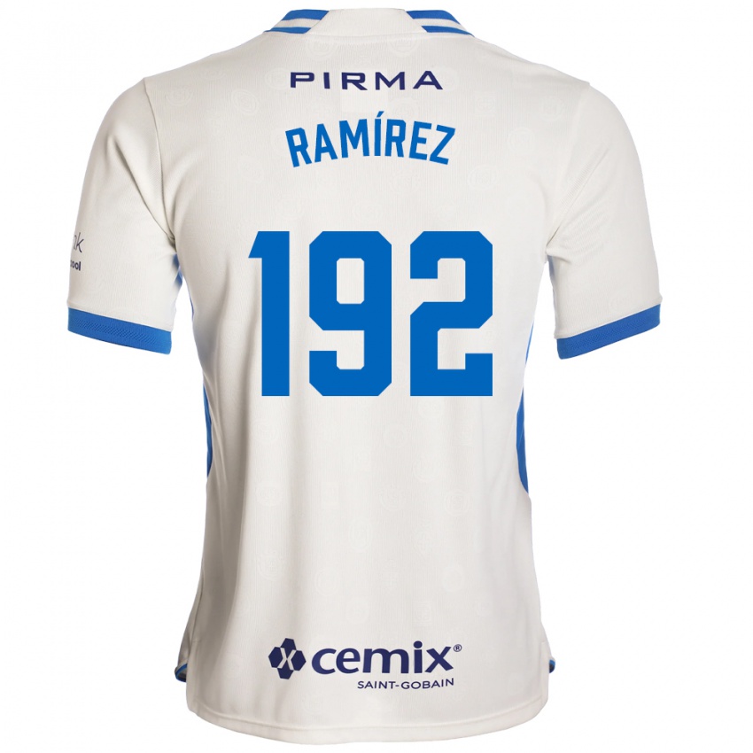 גברים Nicolás Ramírez #192 לבן כחול אדום הרחק ג'רזי 2026/27 חולצה קצרה