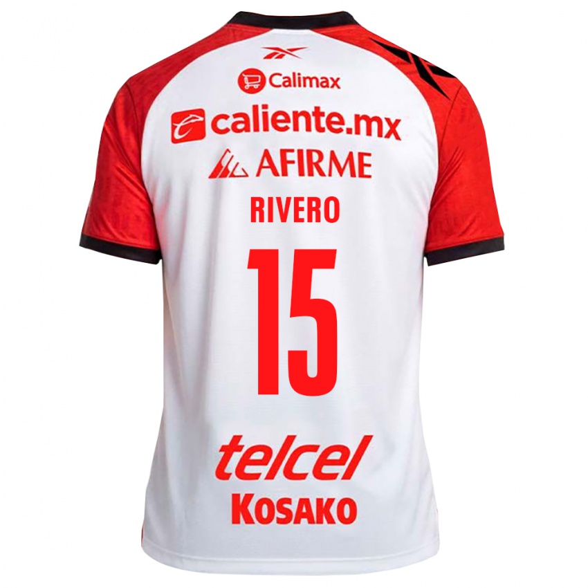 גברים Ignacio Rivero #15 לבן שחור אדום הרחק ג'רזי 2026/27 חולצה קצרה
