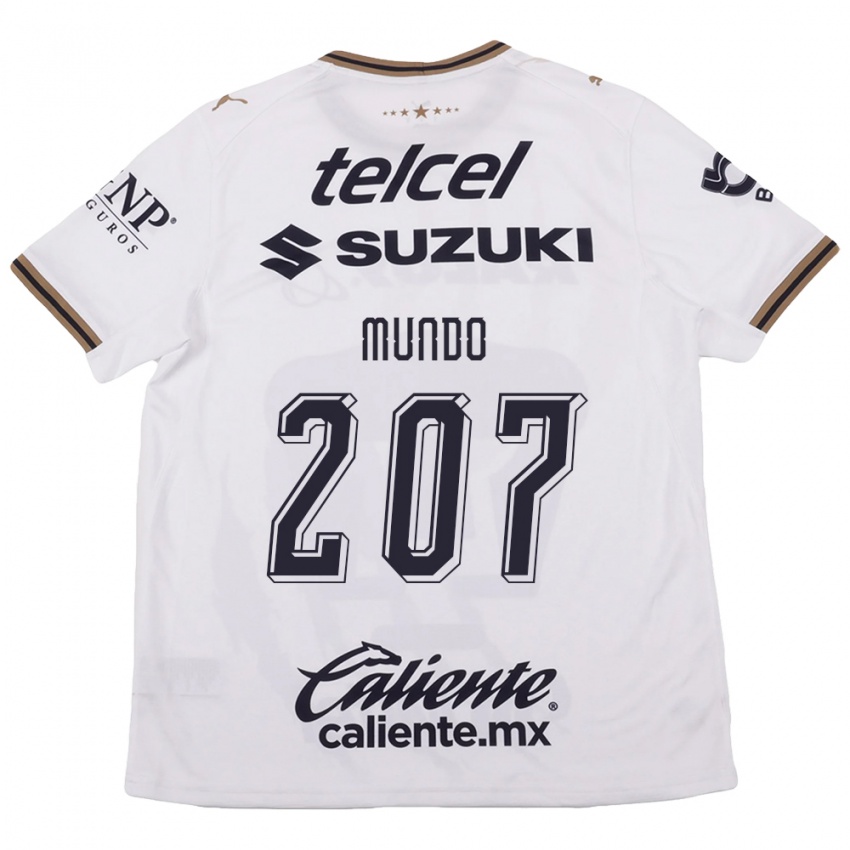 גברים César Mundo #207 לבן שחור חום הרחק ג'רזי 2026/27 חולצה קצרה