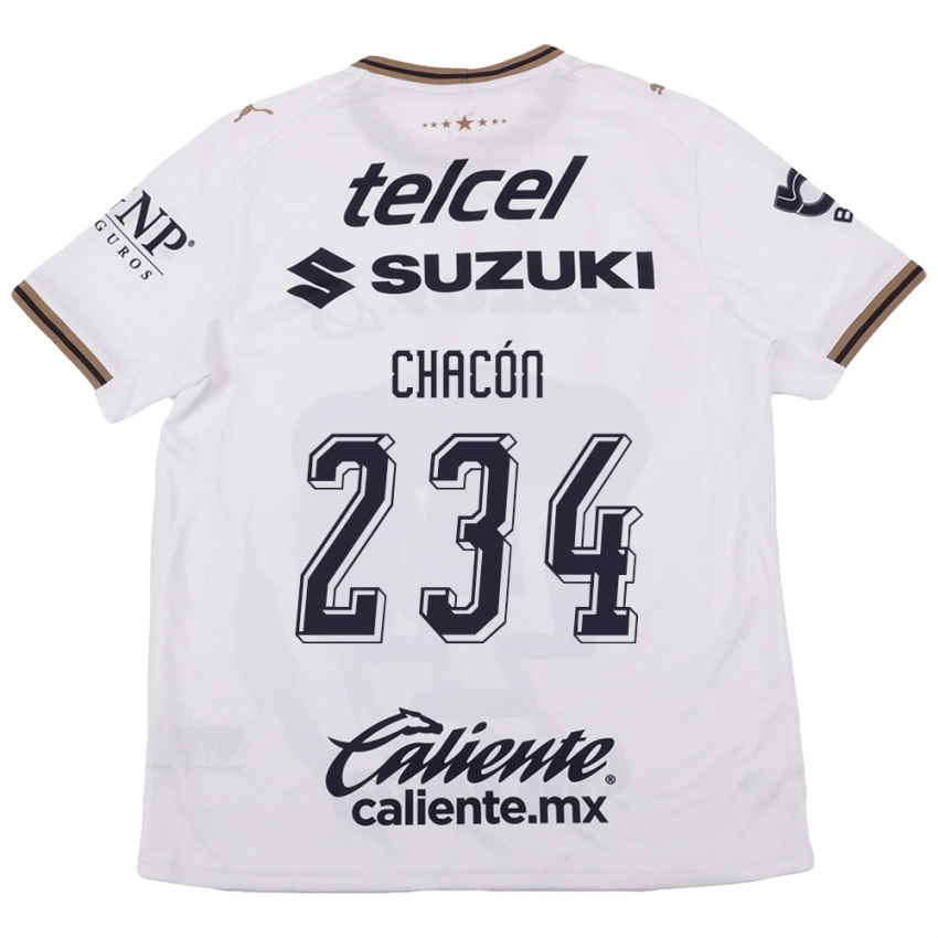 גברים Nicolás Chacón #234 לבן שחור חום הרחק ג'רזי 2026/27 חולצה קצרה
