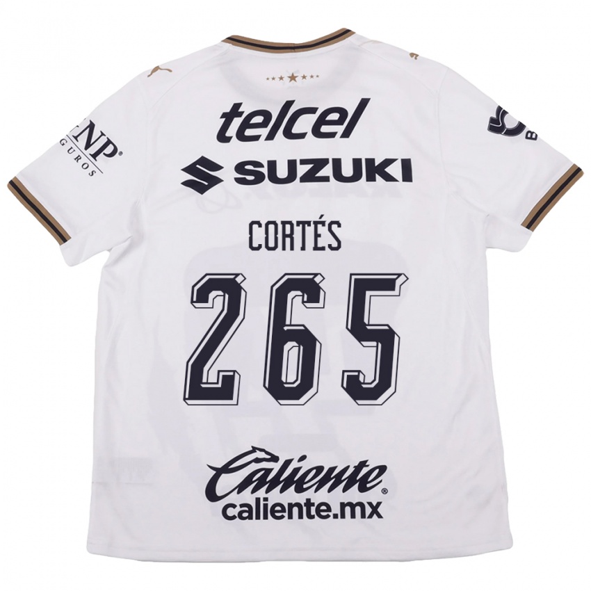 גברים Jhostyn Cortés #265 לבן שחור חום הרחק ג'רזי 2026/27 חולצה קצרה
