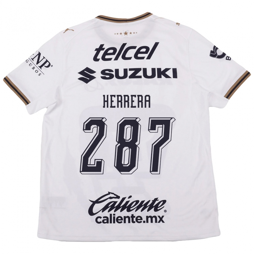 גברים Sebastián Herrera #287 לבן שחור חום הרחק ג'רזי 2026/27 חולצה קצרה