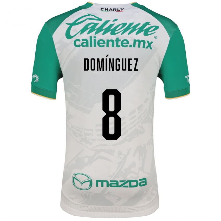 גברים Juan Domínguez #8 ירוק בהיר לבן הרחק ג'רזי 2026/27 חולצה קצרה