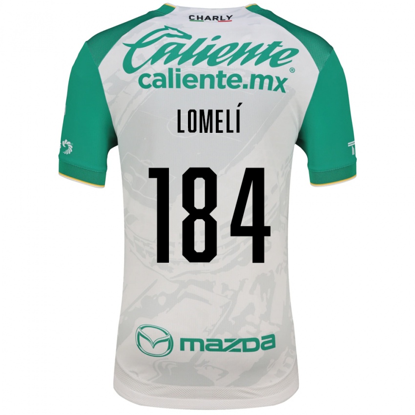 גברים Diego Lomelí #184 ירוק בהיר לבן הרחק ג'רזי 2026/27 חולצה קצרה