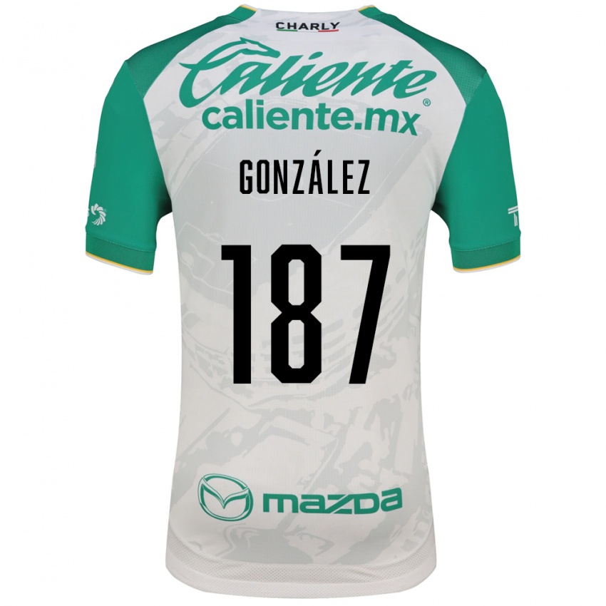גברים Milán González #187 ירוק בהיר לבן הרחק ג'רזי 2026/27 חולצה קצרה