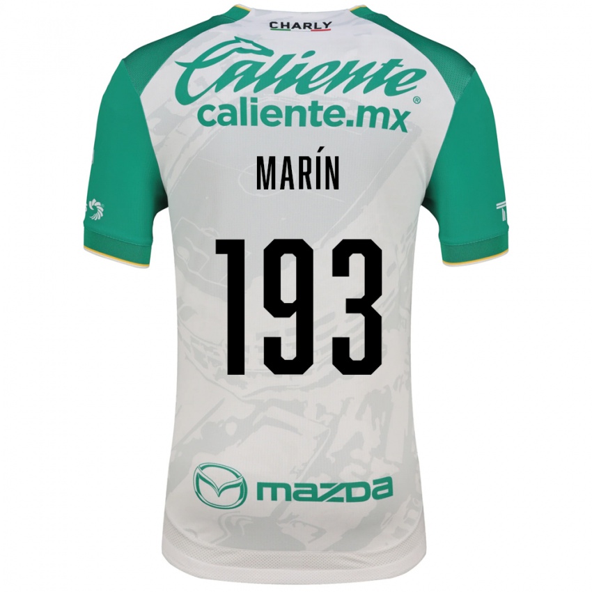 גברים Duilio Marín #193 ירוק בהיר לבן הרחק ג'רזי 2026/27 חולצה קצרה
