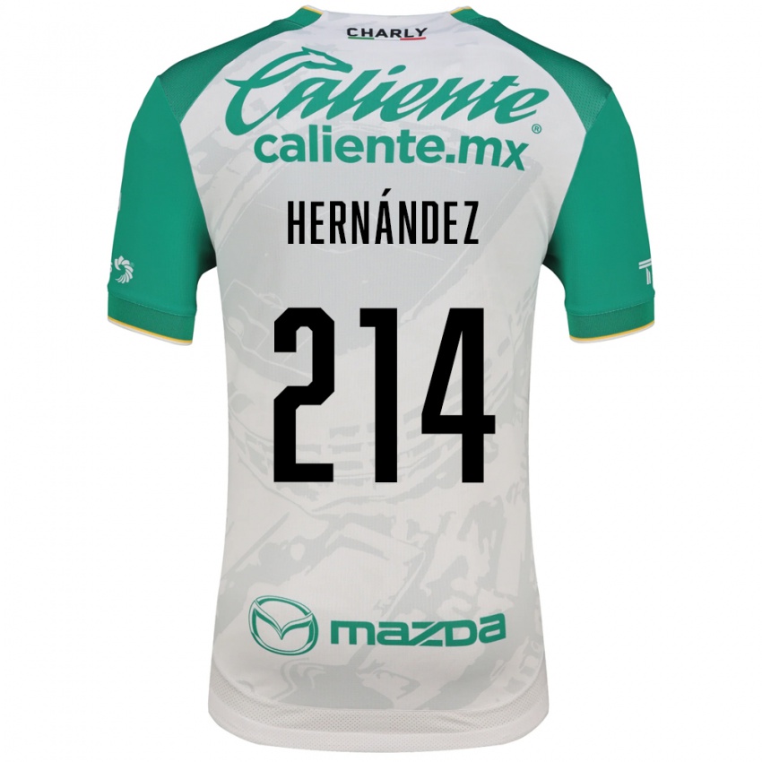 גברים Iván Hernández #214 ירוק בהיר לבן הרחק ג'רזי 2026/27 חולצה קצרה
