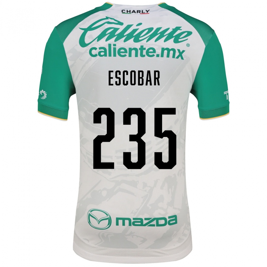גברים Erik Escobar #235 ירוק בהיר לבן הרחק ג'רזי 2026/27 חולצה קצרה