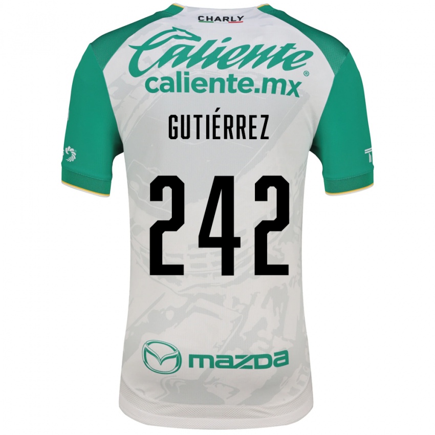 גברים Daniel Gutiérrez #242 ירוק בהיר לבן הרחק ג'רזי 2026/27 חולצה קצרה
