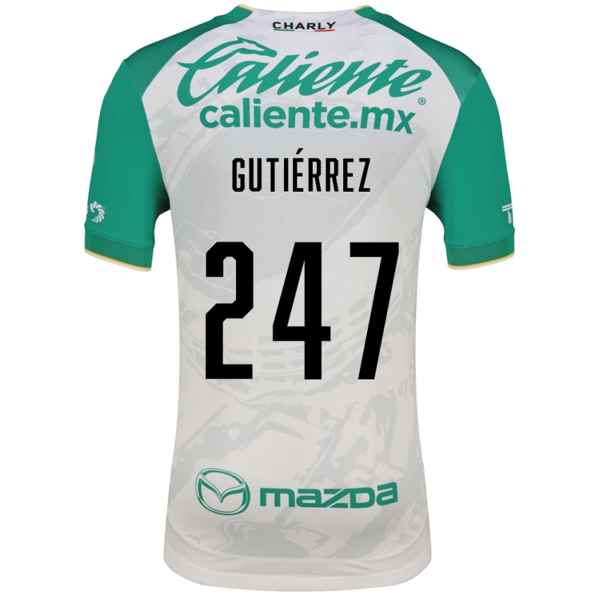 גברים Brandón Gutiérrez #247 ירוק בהיר לבן הרחק ג'רזי 2026/27 חולצה קצרה