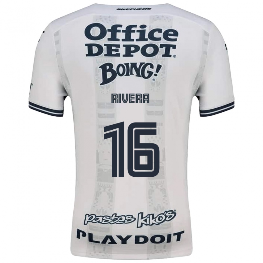 גברים כריסטיאן ריברה #16 אדום לבן שחור הרחק ג'רזי 2026/27 חולצה קצרה