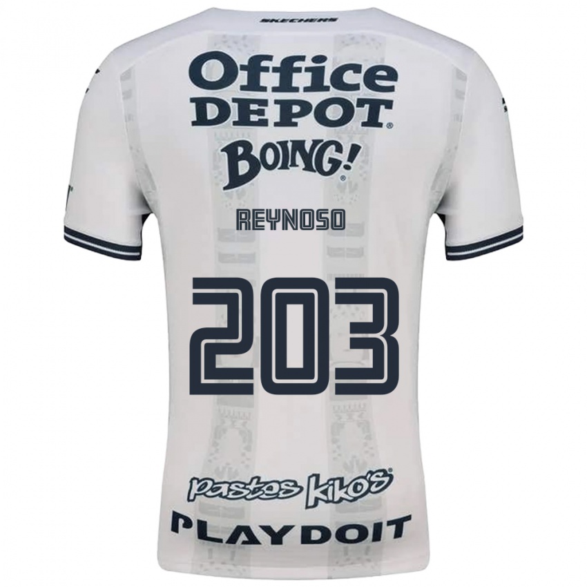 גברים Braulio Reynoso #203 אדום לבן שחור הרחק ג'רזי 2026/27 חולצה קצרה