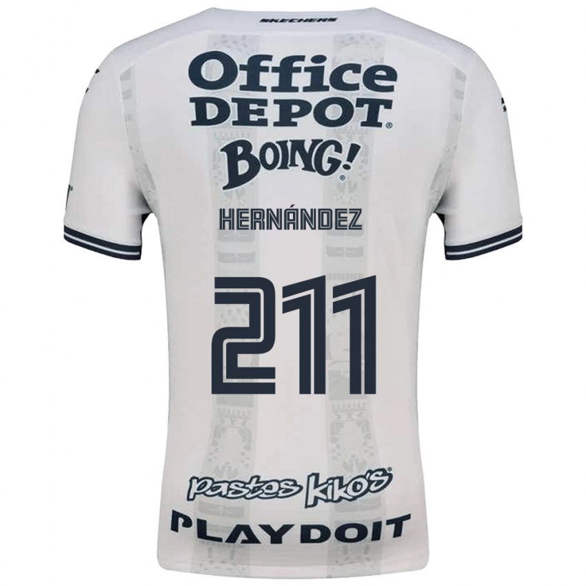 גברים Cristóbal Hernández #211 אדום לבן שחור הרחק ג'רזי 2026/27 חולצה קצרה