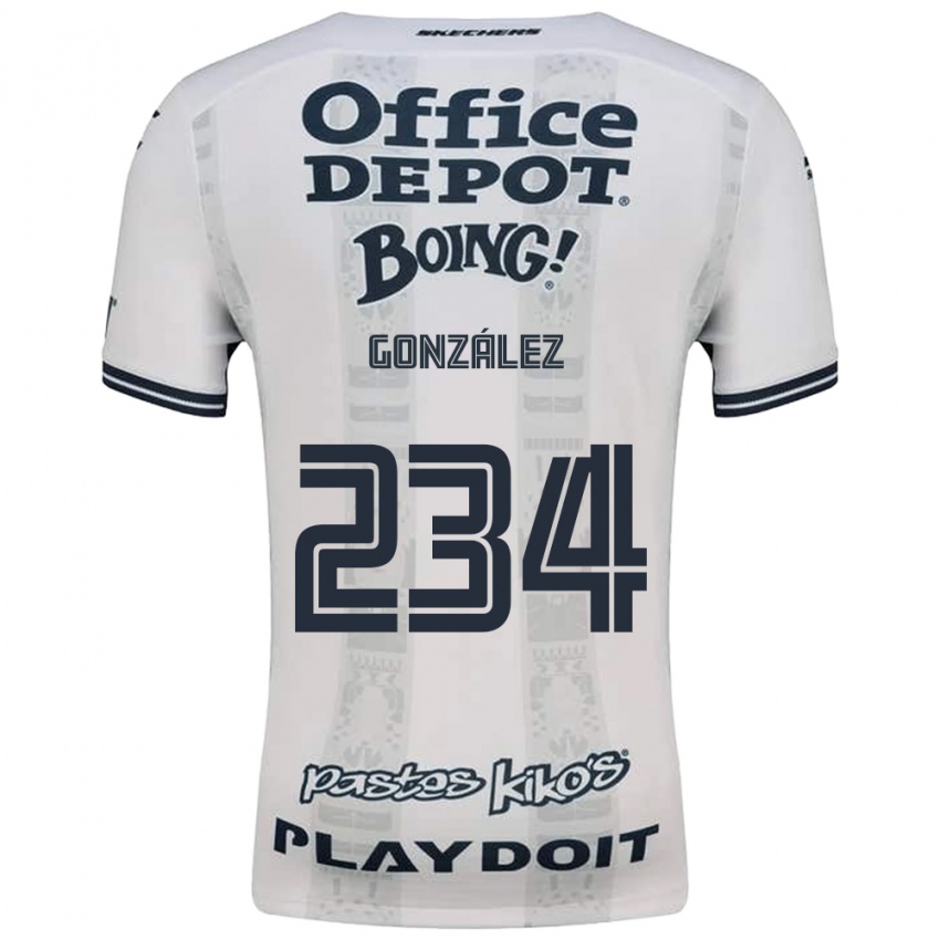 גברים Oswaldo González #234 אדום לבן שחור הרחק ג'רזי 2026/27 חולצה קצרה