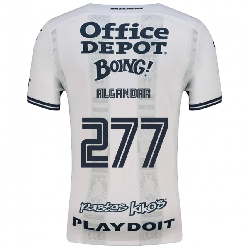גברים Luis Algandar #277 אדום לבן שחור הרחק ג'רזי 2026/27 חולצה קצרה