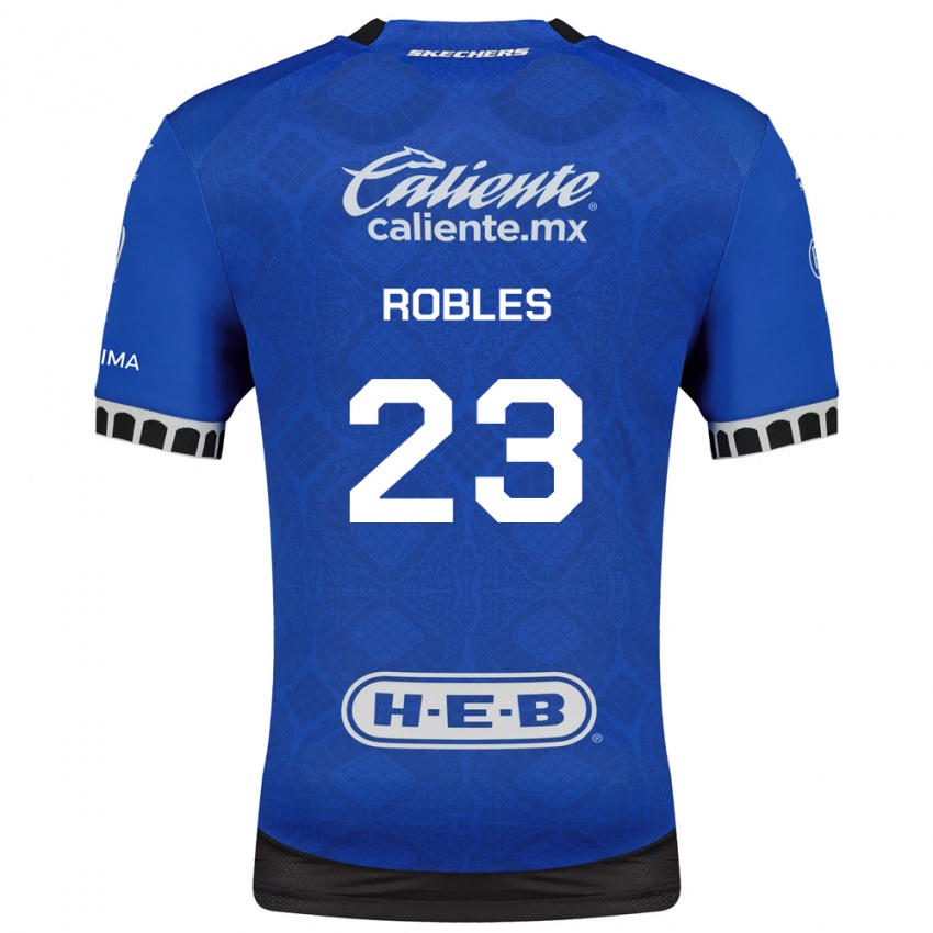 גברים Juan Robles #23 כחול מלכותי לבן שחור הרחק ג'רזי 2026/27 חולצה קצרה