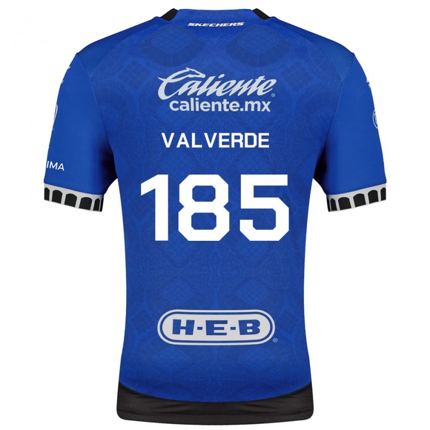 גברים Luis Valverde #185 כחול מלכותי לבן שחור הרחק ג'רזי 2026/27 חולצה קצרה