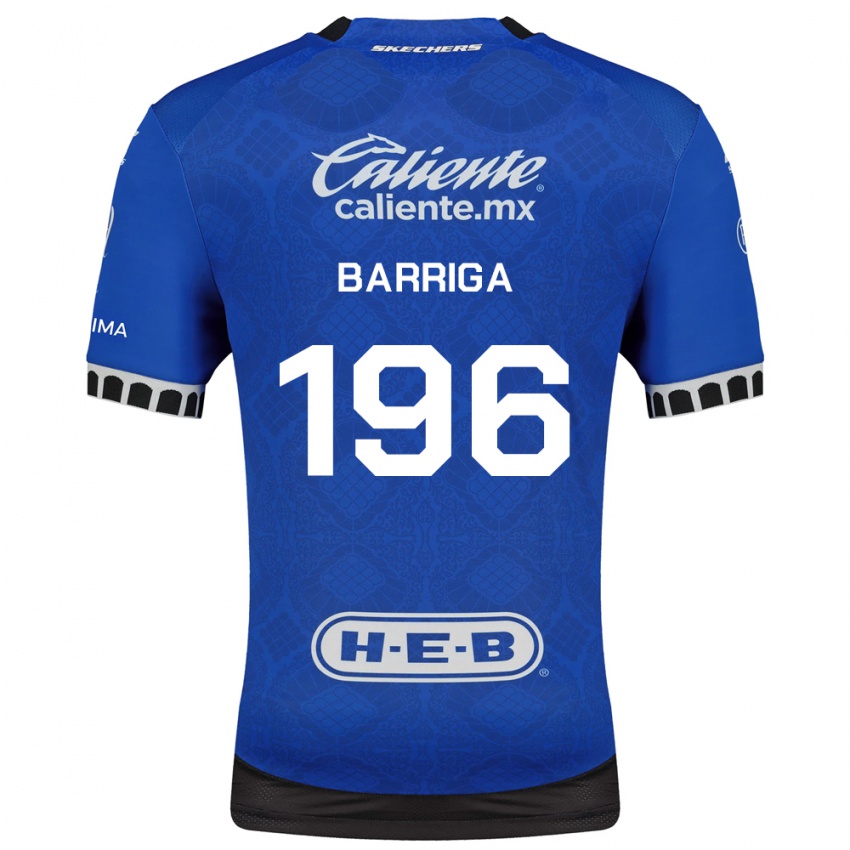 גברים Juan Barriga #196 כחול מלכותי לבן שחור הרחק ג'רזי 2026/27 חולצה קצרה