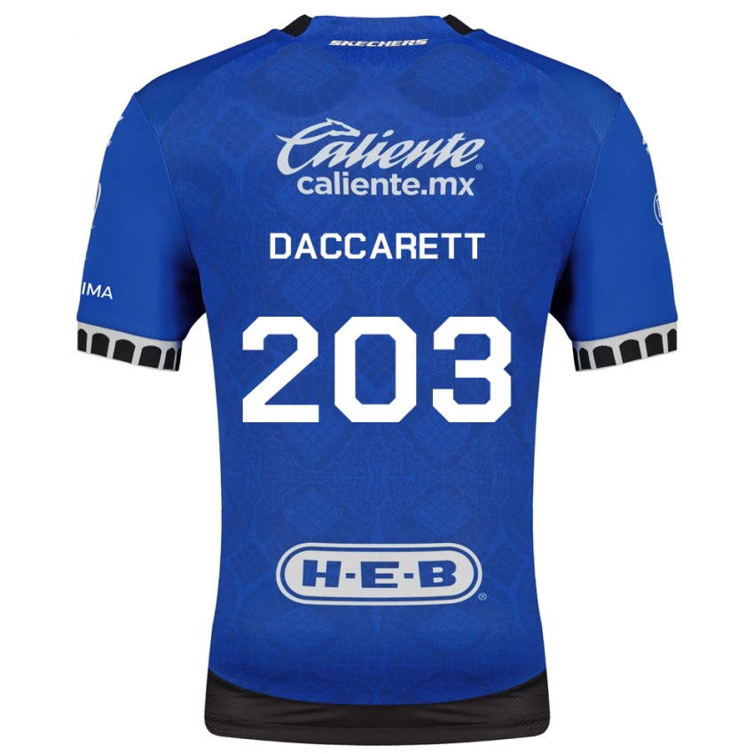 גברים Juan Daccarett #203 כחול מלכותי לבן שחור הרחק ג'רזי 2026/27 חולצה קצרה