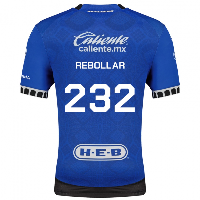 גברים Jonathan Rebollar #232 כחול מלכותי לבן שחור הרחק ג'רזי 2026/27 חולצה קצרה