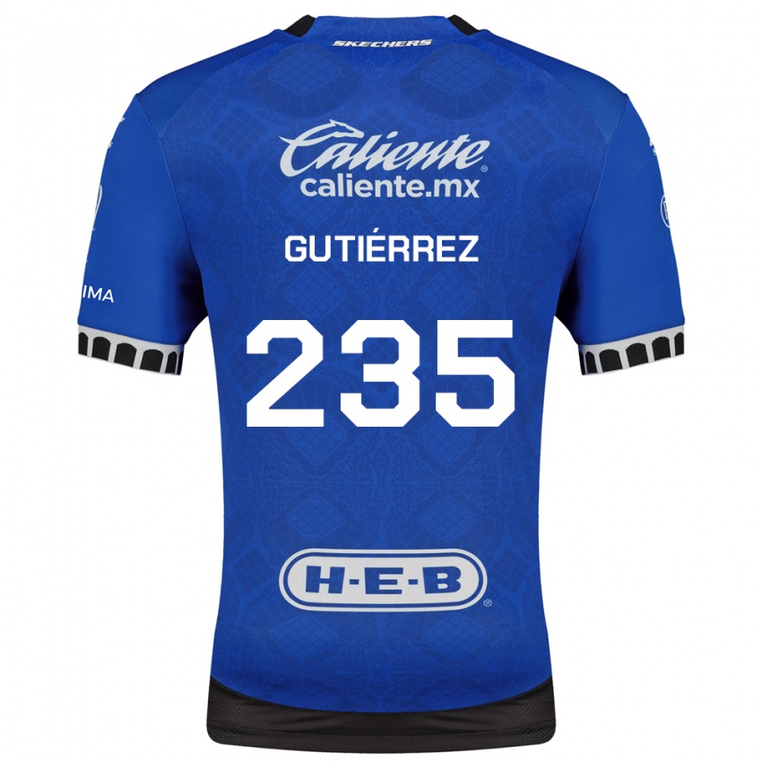 גברים Luis Gutiérrez #235 כחול מלכותי לבן שחור הרחק ג'רזי 2026/27 חולצה קצרה