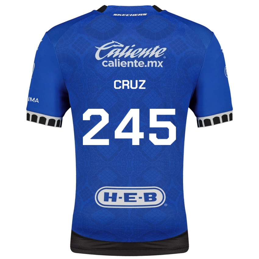 גברים Leonardo Cruz #245 כחול מלכותי לבן שחור הרחק ג'רזי 2026/27 חולצה קצרה