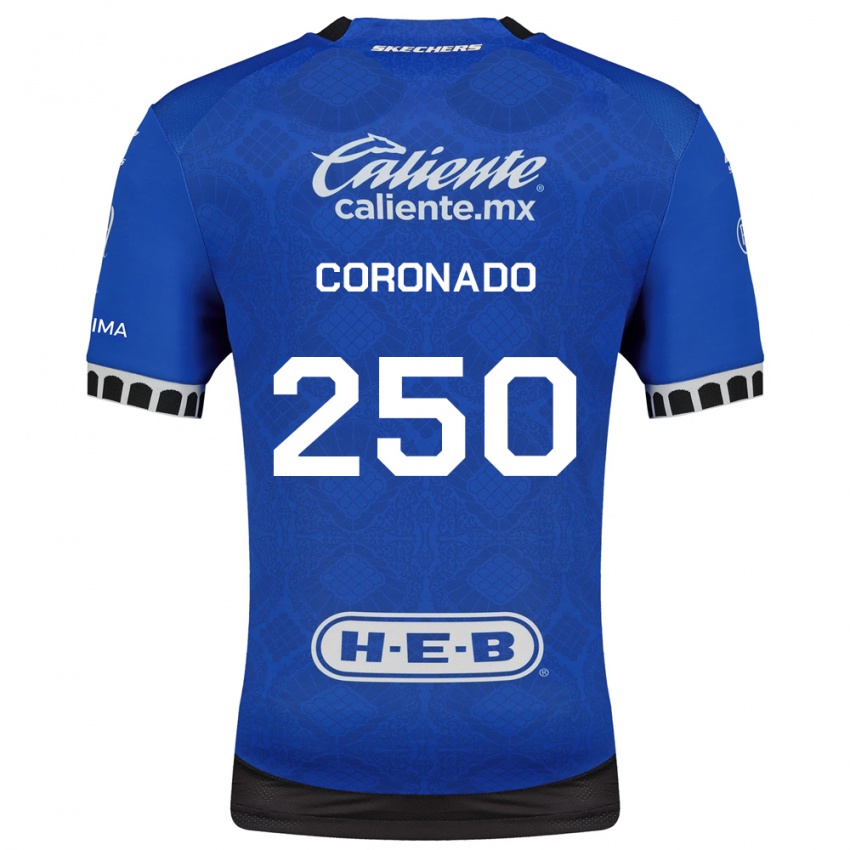 גברים Maximiliano Coronado #250 כחול מלכותי לבן שחור הרחק ג'רזי 2026/27 חולצה קצרה