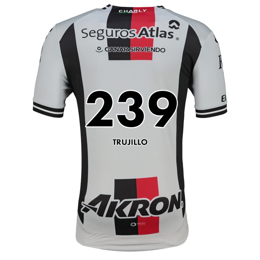 גברים Óscar Trujillo #239 לבן אדום שחור הרחק ג'רזי 2026/27 חולצה קצרה