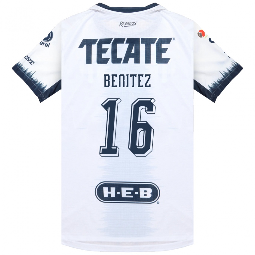 גברים Xanic Benitez #16 לבן כחול דיו אדום הרחק ג'רזי 2026/27 חולצה קצרה