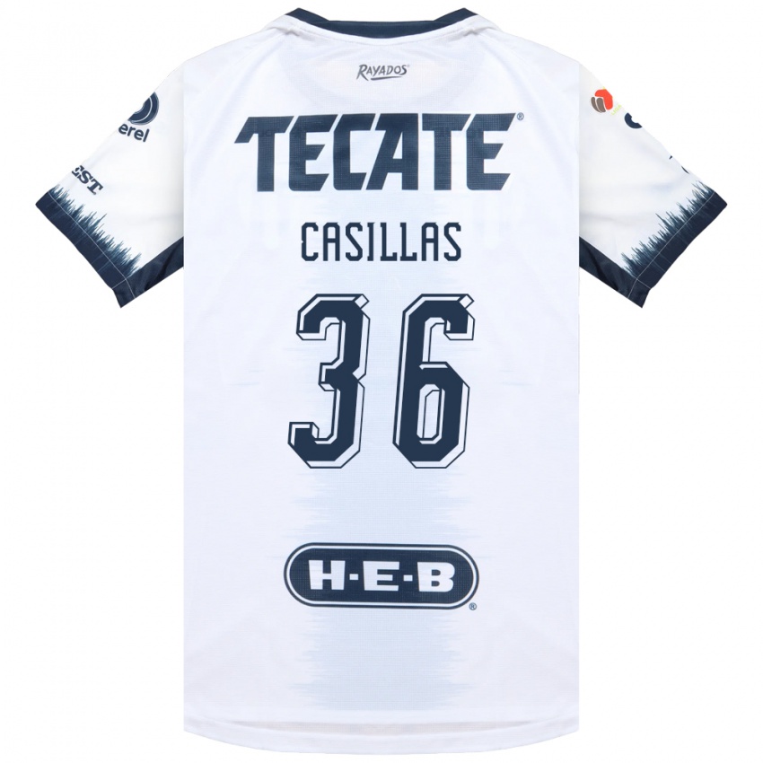 גברים Javier Casillas #36 לבן כחול דיו אדום הרחק ג'רזי 2026/27 חולצה קצרה