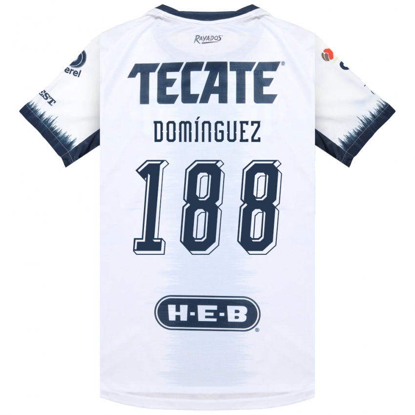 גברים Joel Domínguez #188 לבן כחול דיו אדום הרחק ג'רזי 2026/27 חולצה קצרה