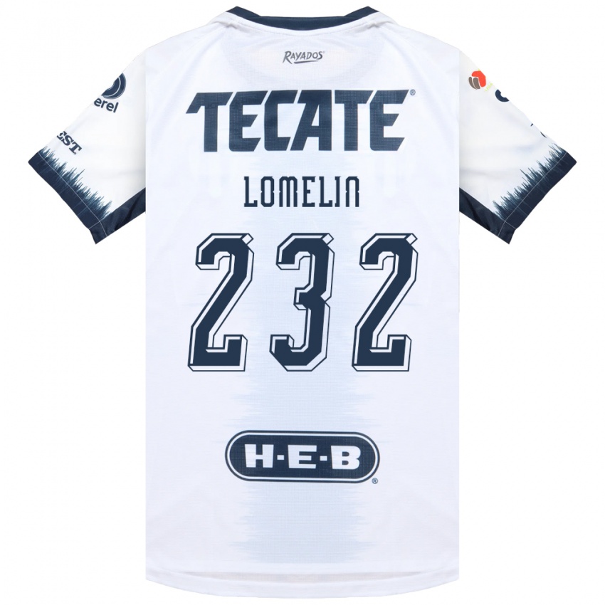 גברים Santiago Lomelin #232 לבן כחול דיו אדום הרחק ג'רזי 2026/27 חולצה קצרה