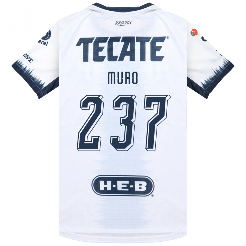 גברים José Muro #237 לבן כחול דיו אדום הרחק ג'רזי 2026/27 חולצה קצרה