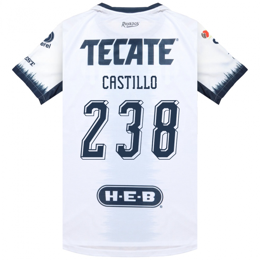 גברים Juan Castillo #238 לבן כחול דיו אדום הרחק ג'רזי 2026/27 חולצה קצרה
