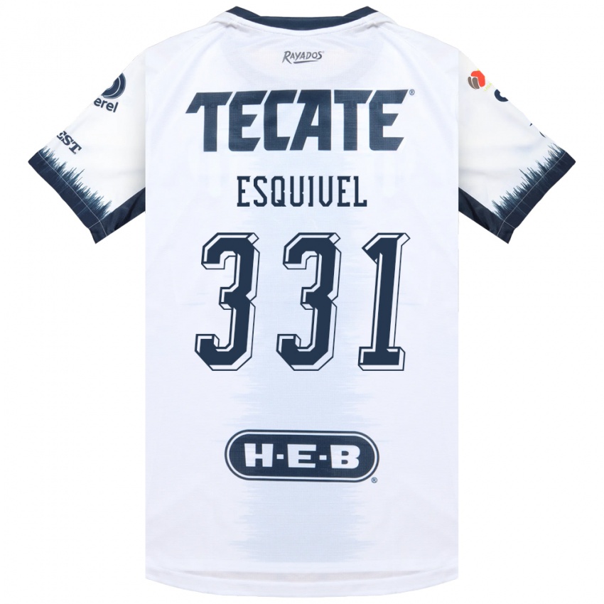 גברים Abraham Esquivel #331 לבן כחול דיו אדום הרחק ג'רזי 2026/27 חולצה קצרה