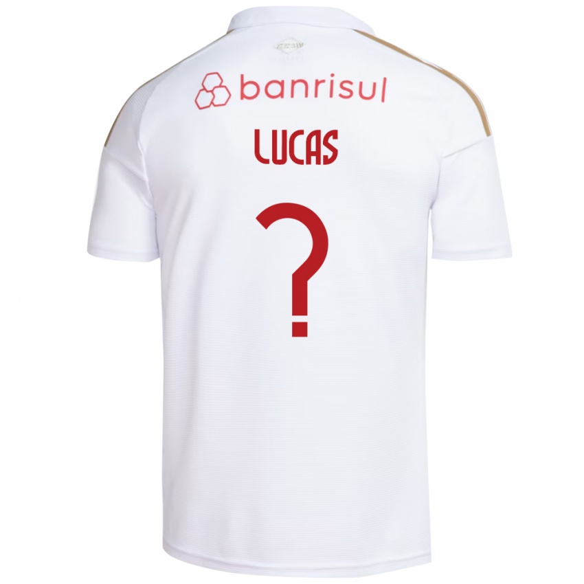 גברים Crysthyan Lucas #0 אדום לבן הרחק ג'רזי 2026/27 חולצה קצרה