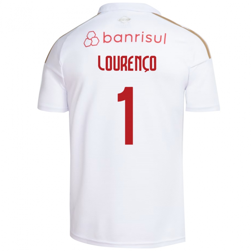 גברים Arthur Lourenço #1 אדום לבן הרחק ג'רזי 2026/27 חולצה קצרה