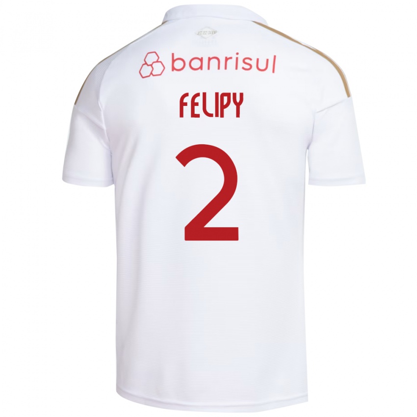 גברים Luis Felipy #2 אדום לבן הרחק ג'רזי 2026/27 חולצה קצרה