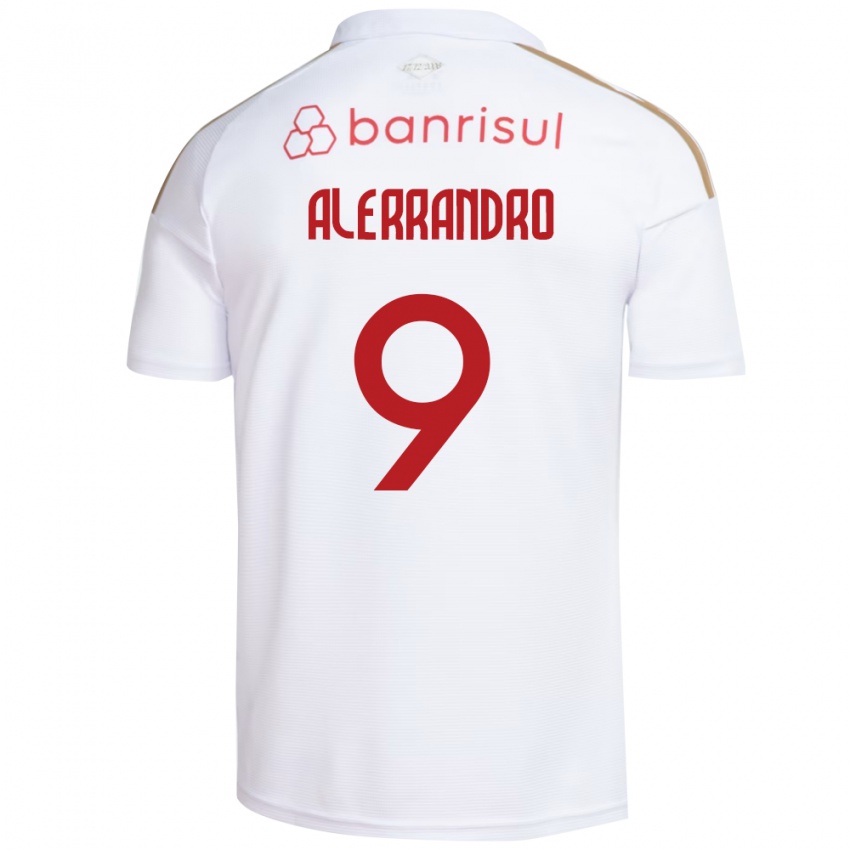 גברים Alerrandro #9 אדום לבן הרחק ג'רזי 2026/27 חולצה קצרה